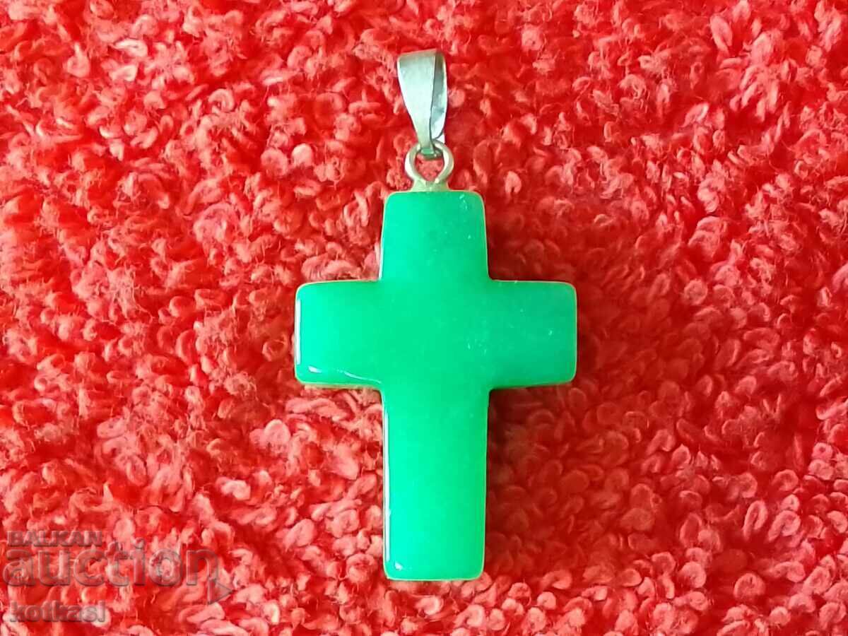 Livrarea Pandantiv Jad Natural Cruce Credință Dumnezeu Ortodoxia Ortodoxă Livrarea Pandantiv Jad Natural Cruce Credință Dumnezeu Ortodoxia Ortodoxă