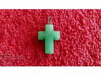 Φυσικό Jade κρεμαστό κόσμημα Σταυρός πίστη Θεός Ορθοδοξία Ορθοδοξία