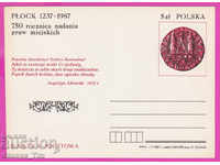 266360 / чиста Полша ПКТЗ 1987 град Плоцк Монета