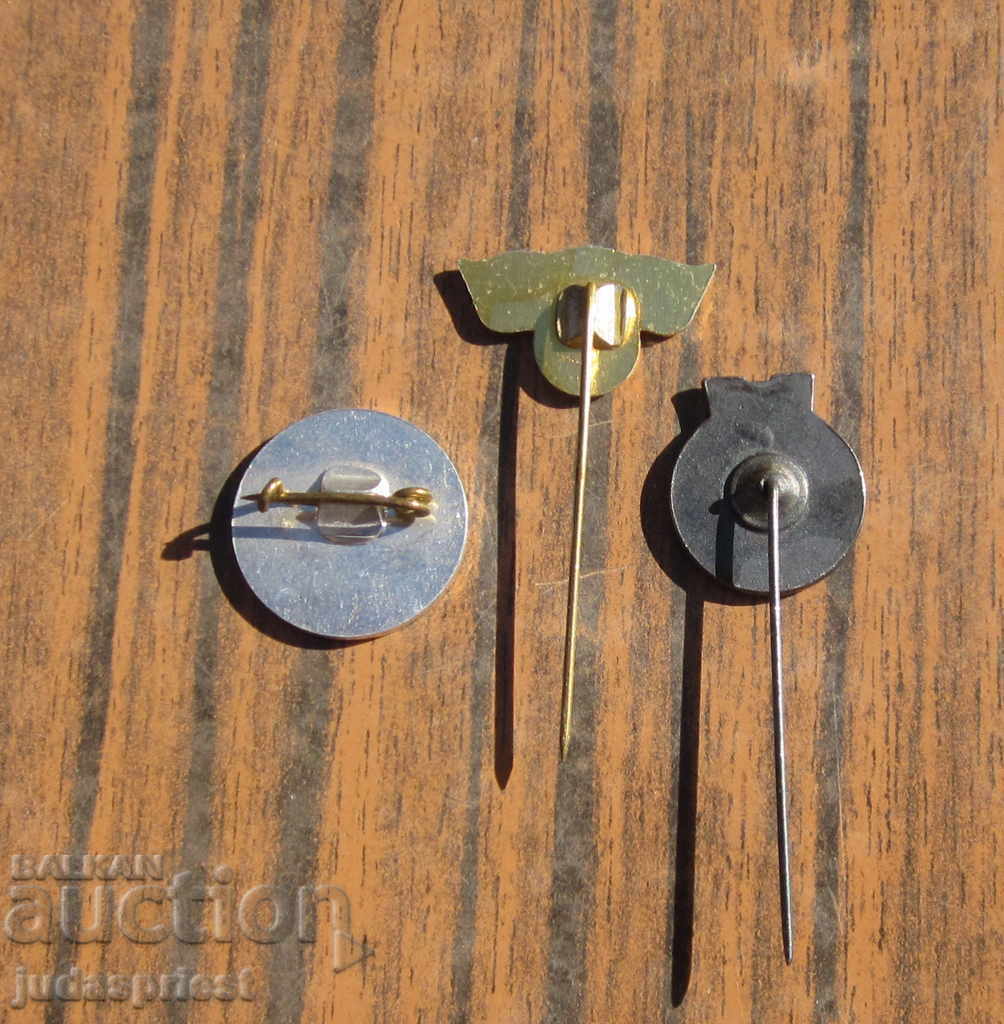 Lot of old motor racing badges, motorcycle signs, motocross signs - 5