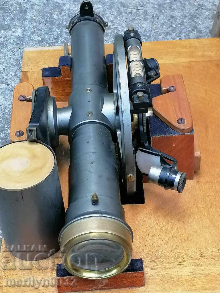 Доставка на Немски военен теодолит Otto Fennel Sohne Cassel оптика нивел Доставка на Немски военен теодолит Otto Fennel Sohne Cassel оптика нивел