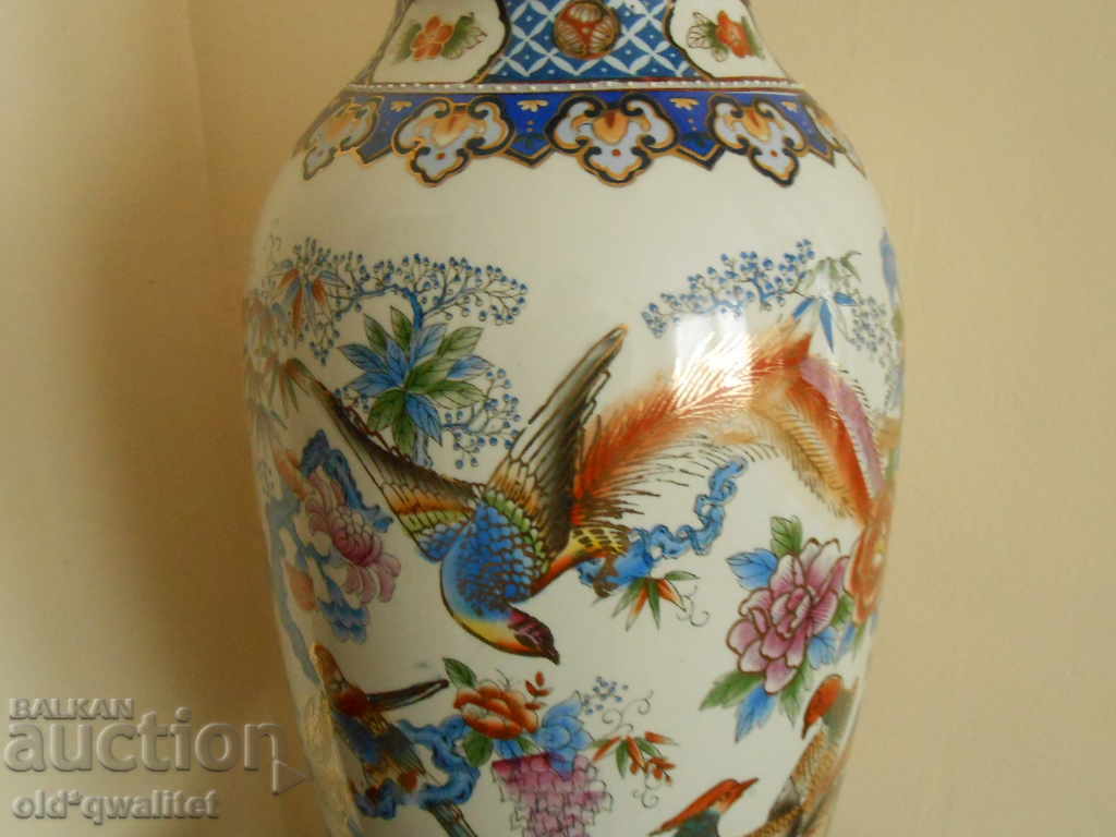 LARGE porcelain VASE, height approx. 60 cm, hand-painted with price 997.00 BGN | € 509.76 LARGE porcelain VASE, height approx. 60 cm, hand-painted with price 997.00 BGN | € 509.76