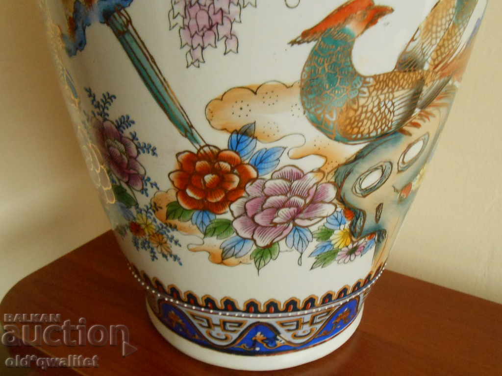 LARGE porcelain VASE, height approx. 60 cm, hand-painted - 6 LARGE porcelain VASE, height approx. 60 cm, hand-painted - 6