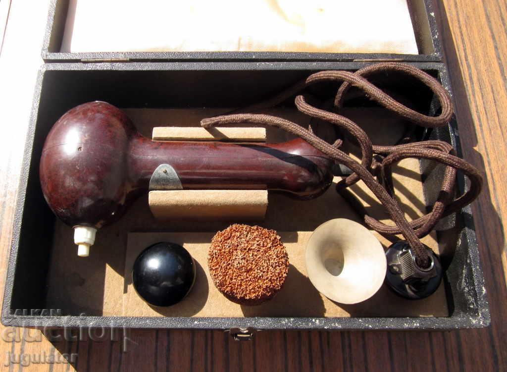 Complete set in box, antique bakelite massage device - 5
