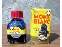 antique ink montblanc MONTBLANC glass bottle and box