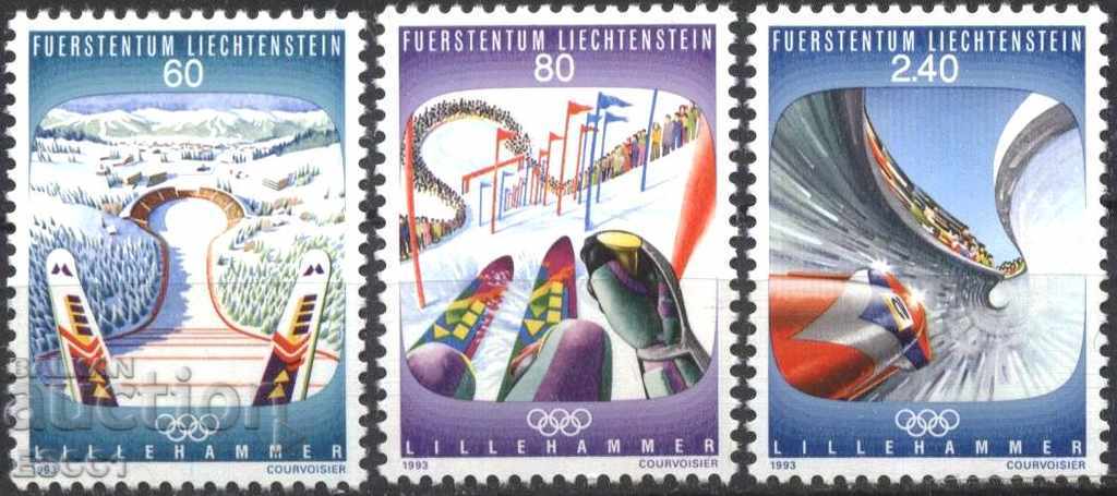 Mărci pure Jocurile Olimpice Lillehammer 1994 Liechtenstein 1993