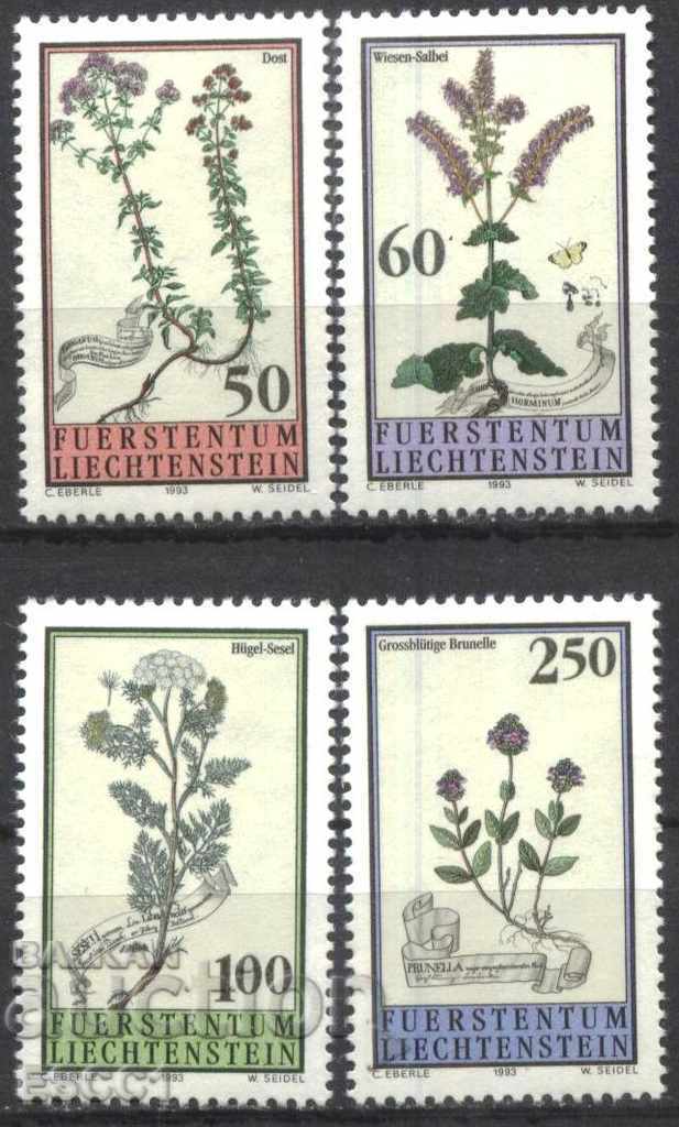 Καθαρές μάρκες Flora Φαρμακευτικά φυτά 1993 από το Λιχτενστάιν