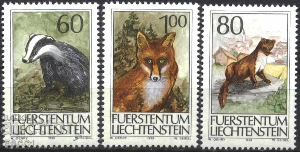 Καθαρές μάρκες Fauna 1993 από το Λιχτενστάιν