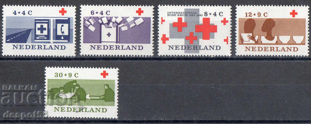 1963. Κάτω Χώρες. Ερυθρός Σταυρός.