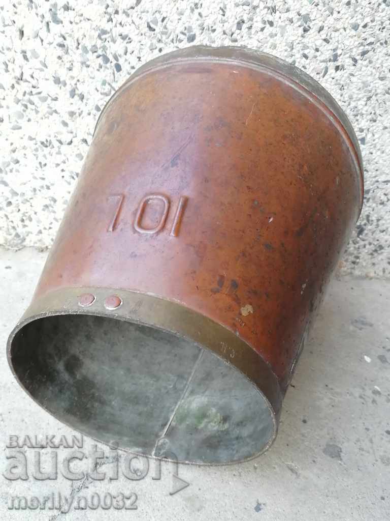 Craft measure for rakiya jam jug baker copper pot bucket with price 148.00 BGN | € 75.67 Craft measure for rakiya jam jug baker copper pot bucket with price 148.00 BGN | € 75.67