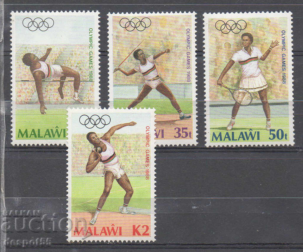 1988. Μαλάουι. Ολυμπιακοί Αγώνες - Σεούλ, Νότια Κορέα.