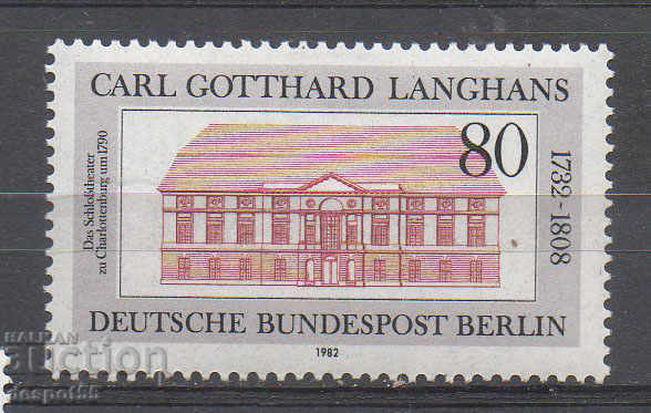 1982. Berlin. 250 de ani de la nașterea lui Carl G. Langhans.