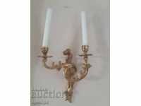 BRONZE CANDLES FOR WALL APPLICATIONS COUPLE