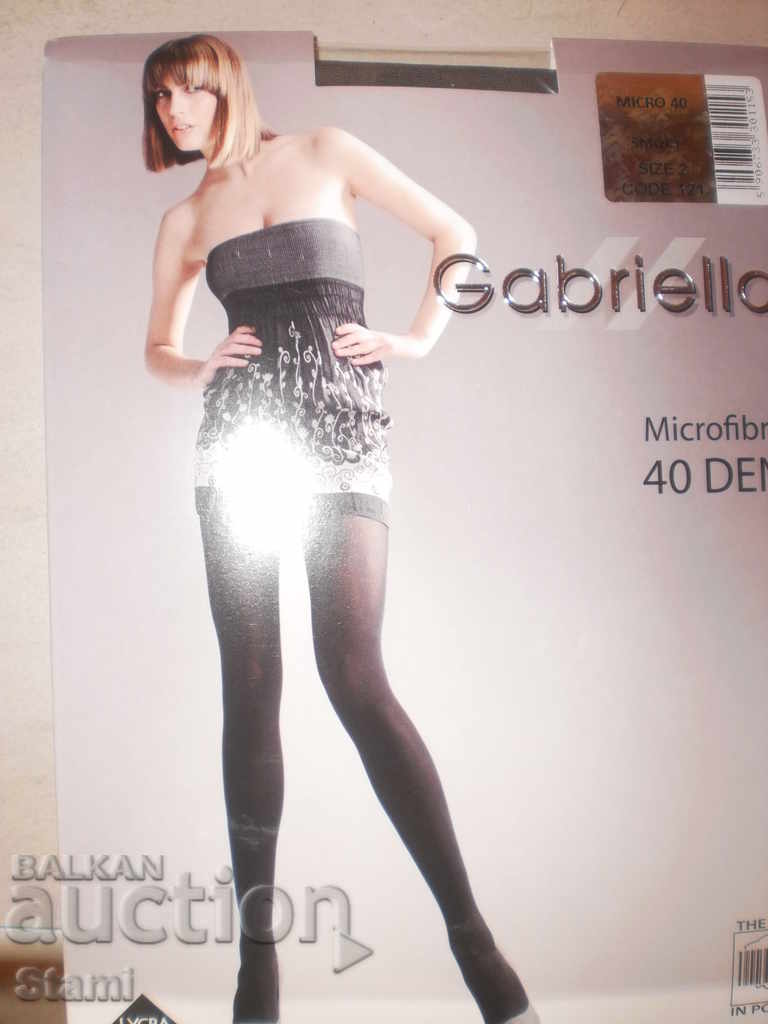 Нови чорапогащи микрофибър 40 DEN Gabriela, размер M