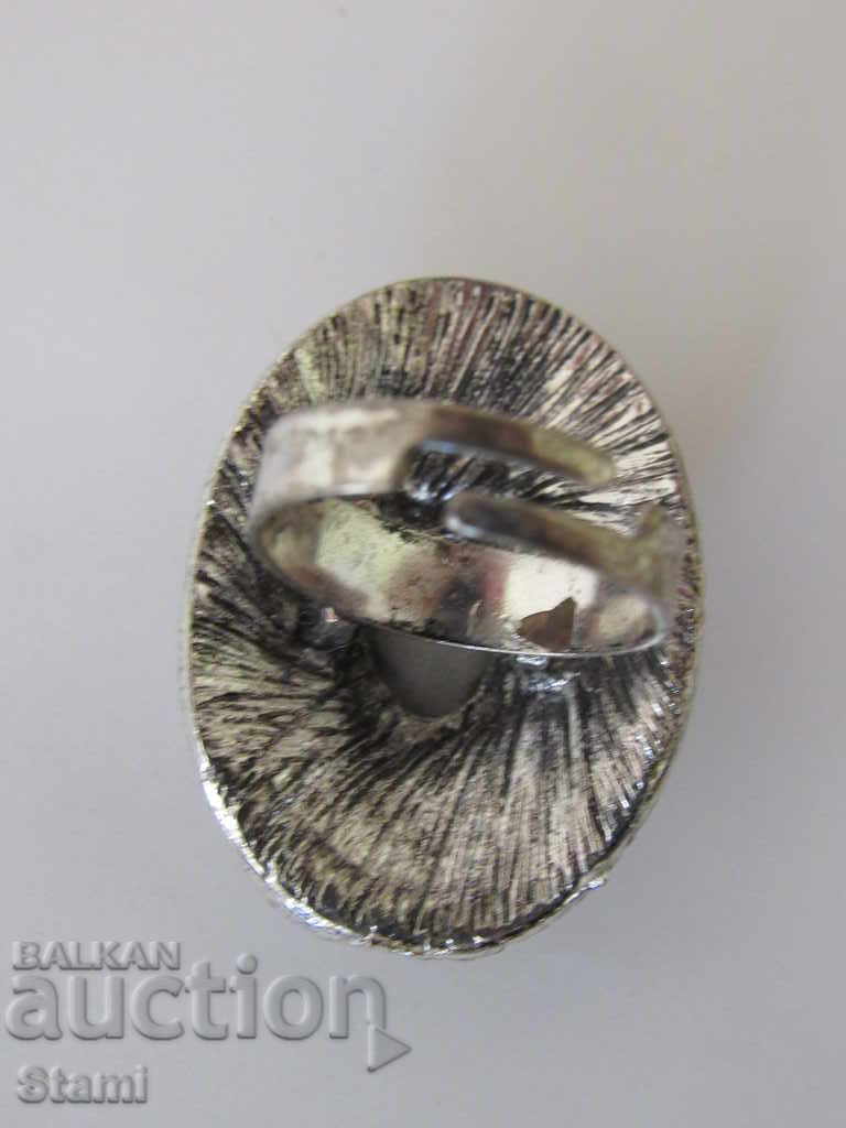 Inel elegant cu piatră, nou - 6 Inel elegant cu piatră, nou - 6