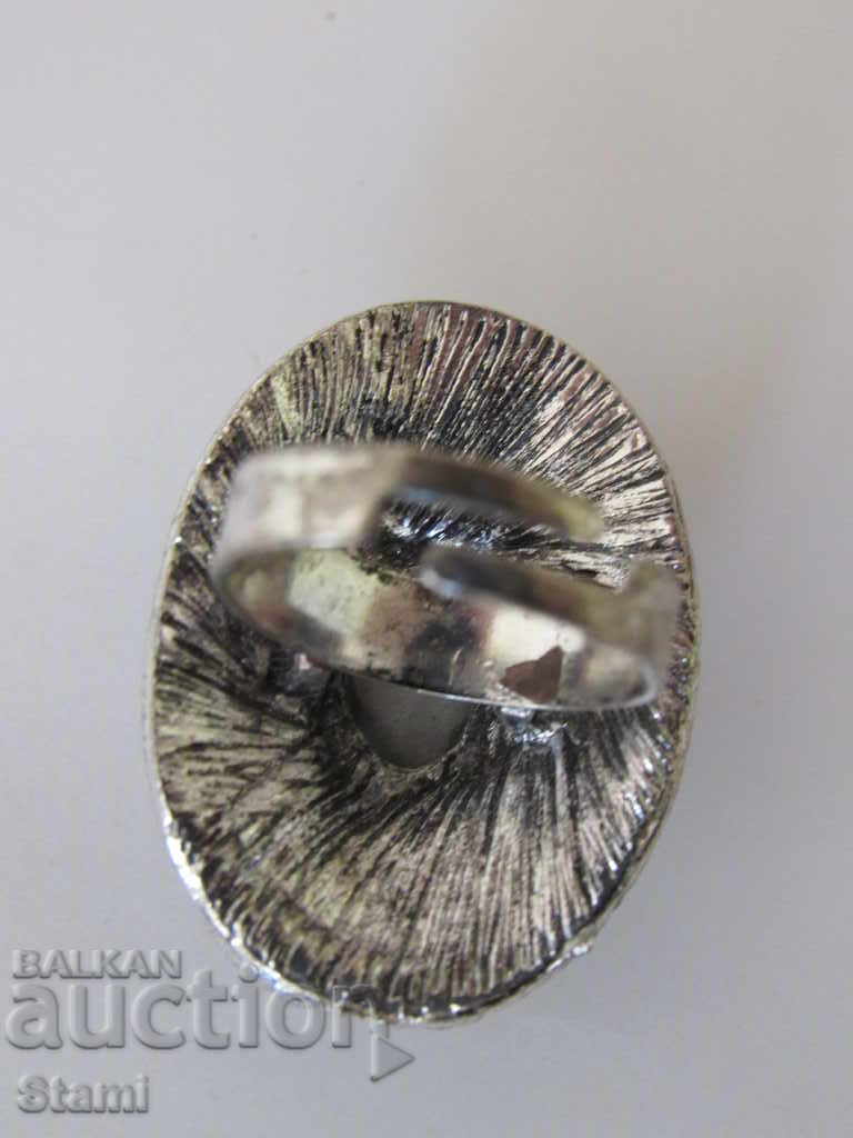 Inel elegant cu piatră, nou - 7 Inel elegant cu piatră, nou - 7