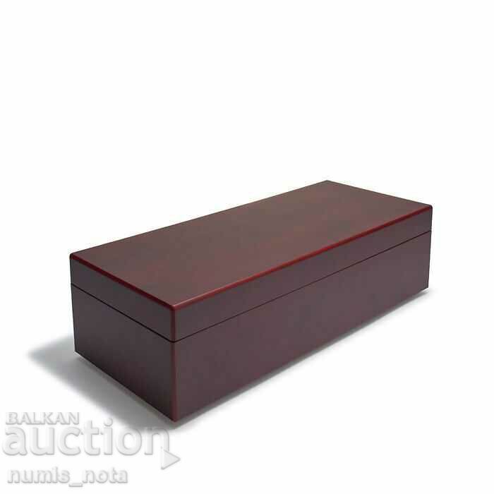 Auction Luxury wooden box for 50 certified Volterra coins Auction Luxury wooden box for 50 certified Volterra coins