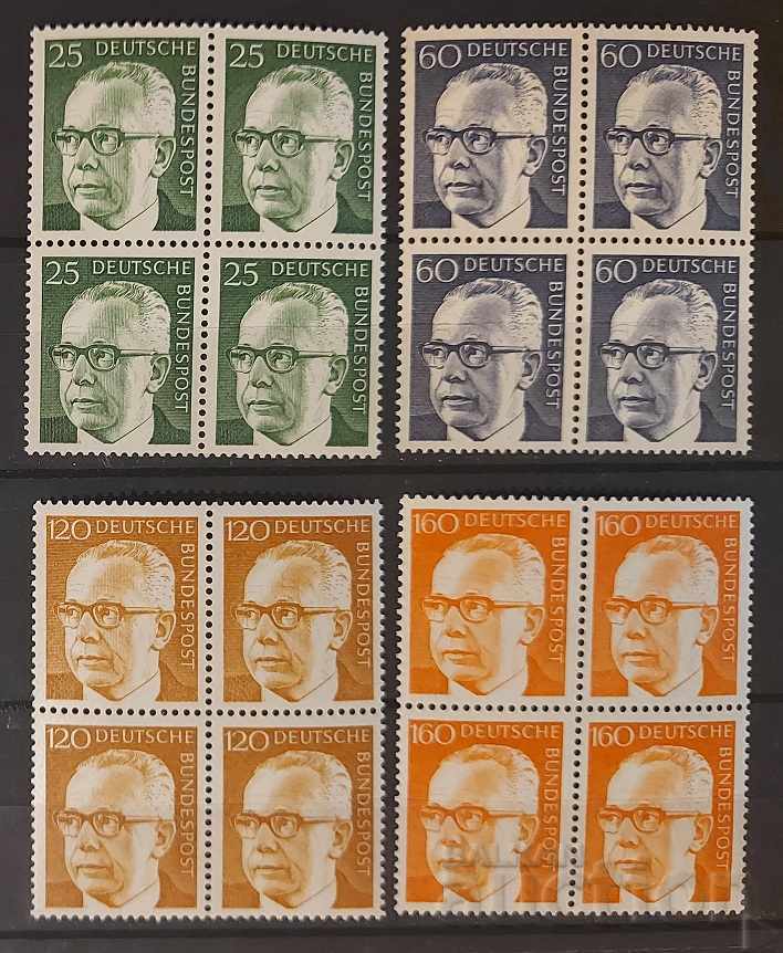 Germania 1971 Personalități / Președinți Gustav Heinemann Kare MNH