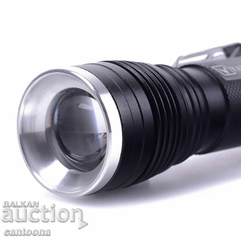Powerful Led flashlight Cree 200000W, charger for 12 V and 220 V with price 15.99 BGN | € 8.18 Powerful Led flashlight Cree 200000W, charger for 12 V and 220 V with price 15.99 BGN | € 8.18