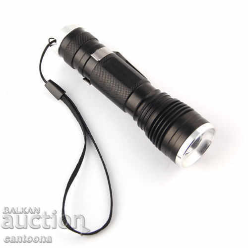 Powerful Led flashlight Cree 200000W, charger for 12 V and 220 V