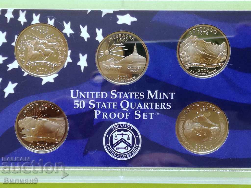 Сет юбилейни 1/4 долари Quarters 2006 САЩ Proof ''S''