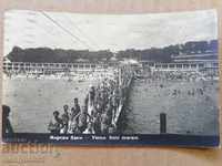 Καρτ ποστάλ φωτογραφία της πόλης της Βάρνας θαλάσσια λουτρά 1933