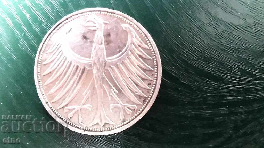 Auction 5 German Marks 1966, Coins, Pfennigs, deutsche mark Auction 5 German Marks 1966, Coins, Pfennigs, deutsche mark