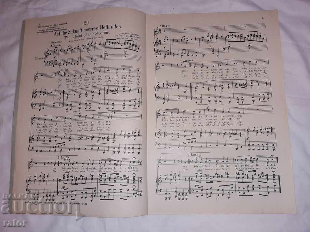 Livrarea Partituri vechi, partituri, scoli, partituri, REIMAN Germania