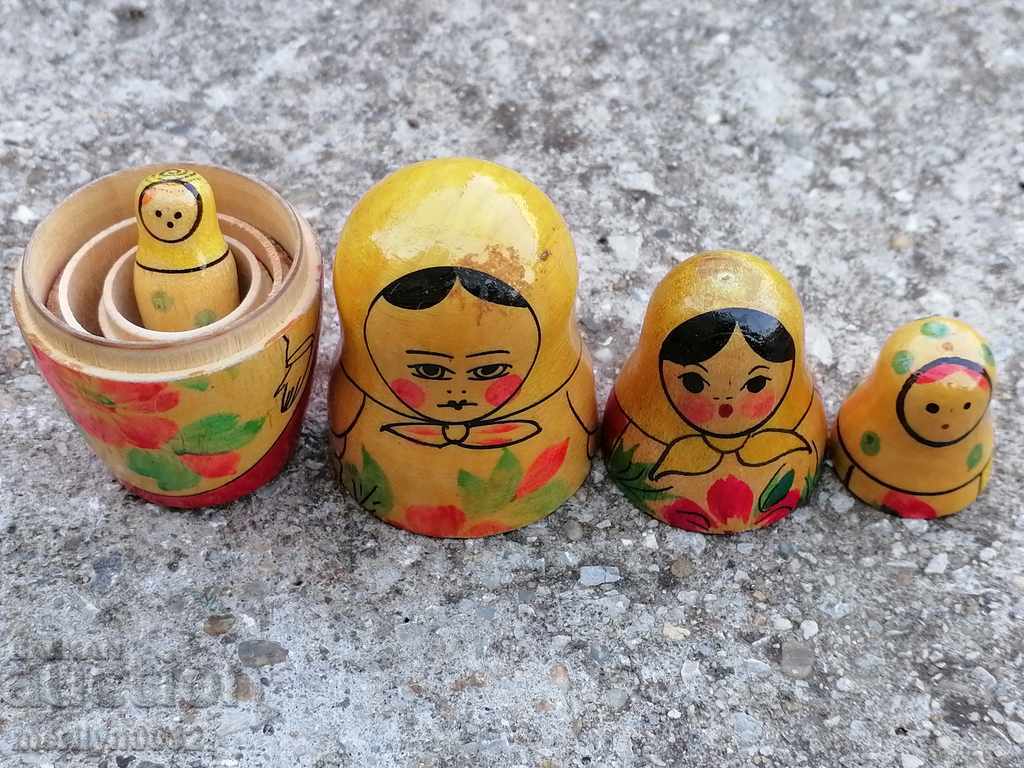 Παράδοση Παιχνίδι κούκλα matryoshka matryoshka 4 τεμάχια ΕΣΣΔ Παράδοση Παιχνίδι κούκλα matryoshka matryoshka 4 τεμάχια ΕΣΣΔ