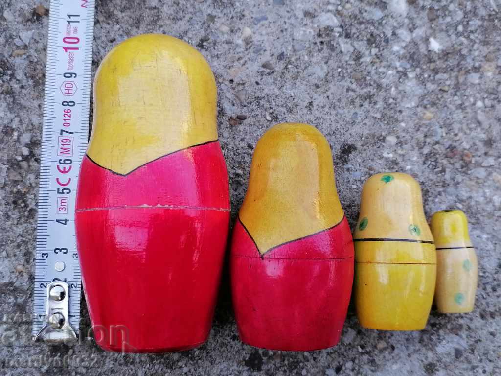 Παιχνίδι κούκλα matryoshka matryoshka 4 τεμάχια ΕΣΣΔ - 5 Παιχνίδι κούκλα matryoshka matryoshka 4 τεμάχια ΕΣΣΔ - 5