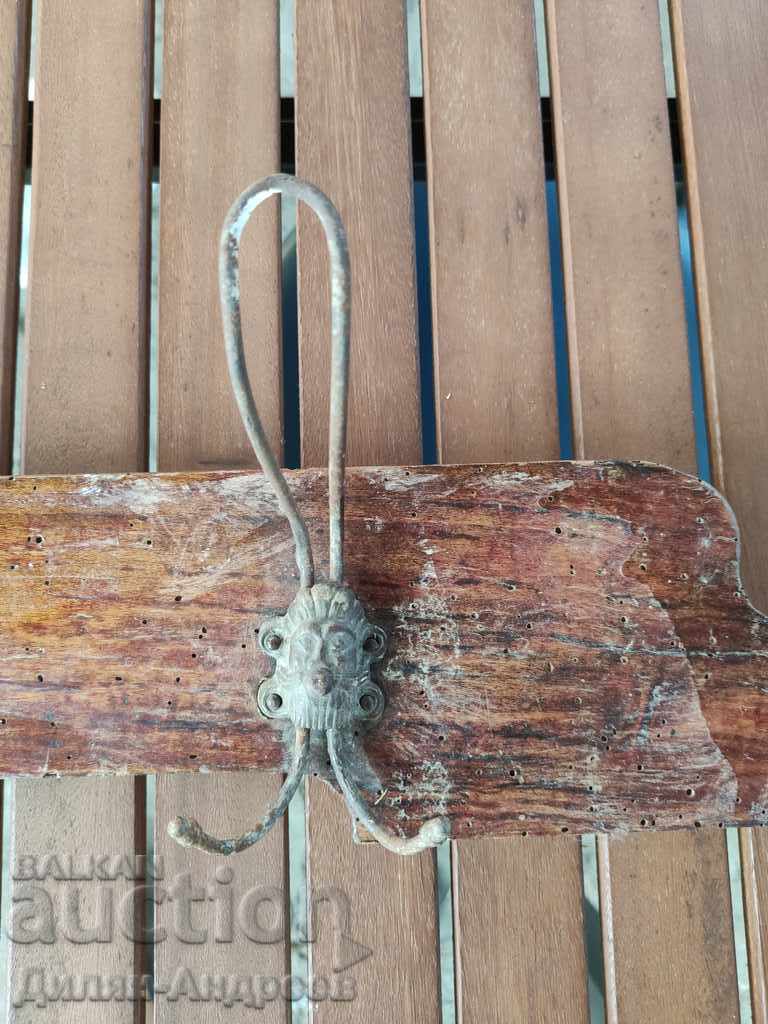 Antique wooden hanger with price 29.00 BGN | € 14.83 Antique wooden hanger with price 29.00 BGN | € 14.83