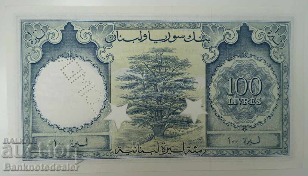 Lebanon Lebanon 100 Free Specimen1960 Pick 60s Ref F21 with price 380.00 BGN | € 194.29 Lebanon Lebanon 100 Free Specimen1960 Pick 60s Ref F21 with price 380.00 BGN | € 194.29