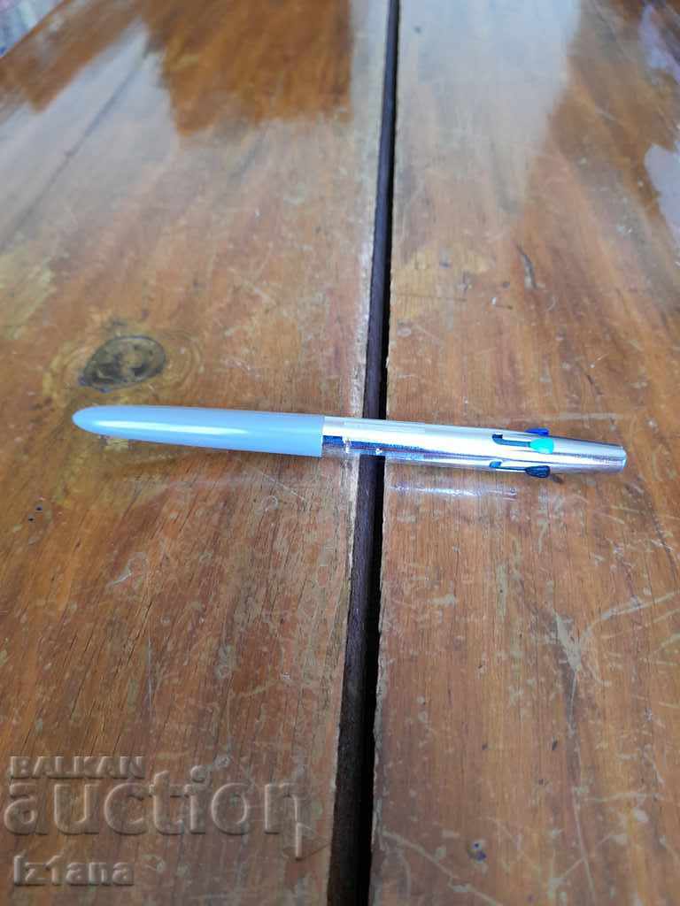 Old multicolored pen, pen, pen
