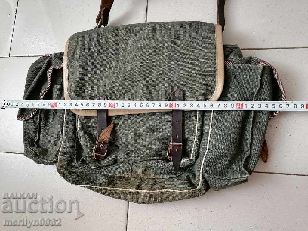 An old canvas bag, a backpack, a dry bag, a bag, a mesh - 5