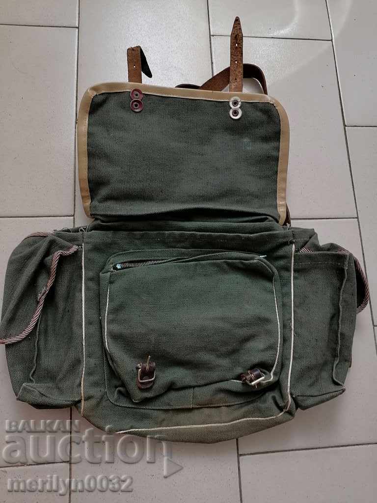 An old canvas bag, a backpack, a dry bag, a bag, a mesh - 6