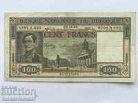 Belgia 100 franci 1945 Pick 126 Ref 5392