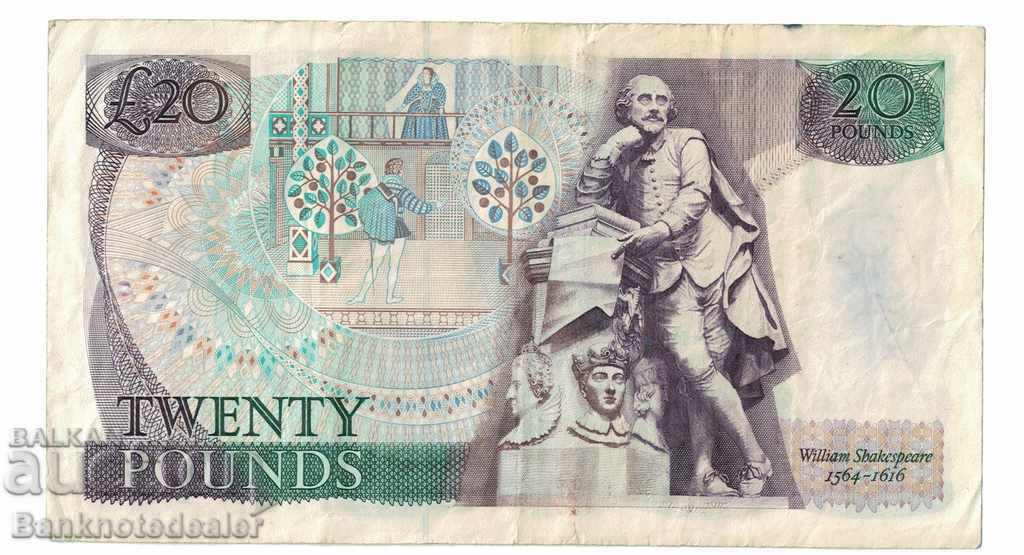 England Great Britain 20 Pounds 1988-91 Pick 380e Ref 8547 with price 60.00 BGN | € 30.68 England Great Britain 20 Pounds 1988-91 Pick 380e Ref 8547 with price 60.00 BGN | € 30.68