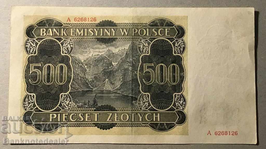Poland 500 Zlotych 1940 Pick 98 Ref 8126 with price 99.00 BGN | € 50.62 Poland 500 Zlotych 1940 Pick 98 Ref 8126 with price 99.00 BGN | € 50.62