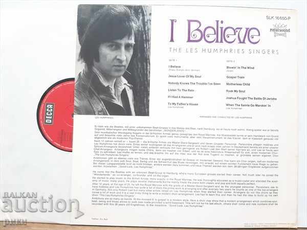 The Les Humphries Singers - I Believe 1970 with price 25.00 BGN | € 12.78 The Les Humphries Singers - I Believe 1970 with price 25.00 BGN | € 12.78