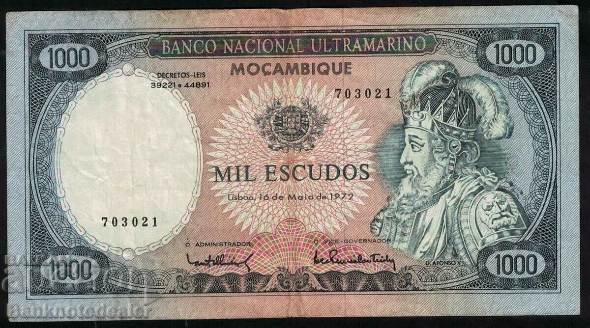Mozambique 1000 Escudos 1972 Pick 112 ref 3021