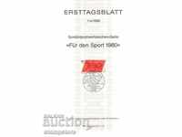 List First Day Germany Sports 1980