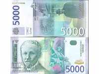 SERBIA SERBIA 5000 - 5000 Număr dinar 2003 NOU UNC