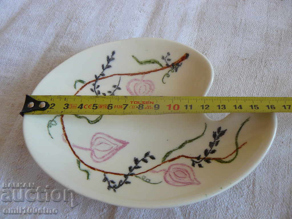 Малка чиния ръчно рисуван порцелан Schaffhauser Швейцария - 6 Малка чиния ръчно рисуван порцелан Schaffhauser Швейцария - 6