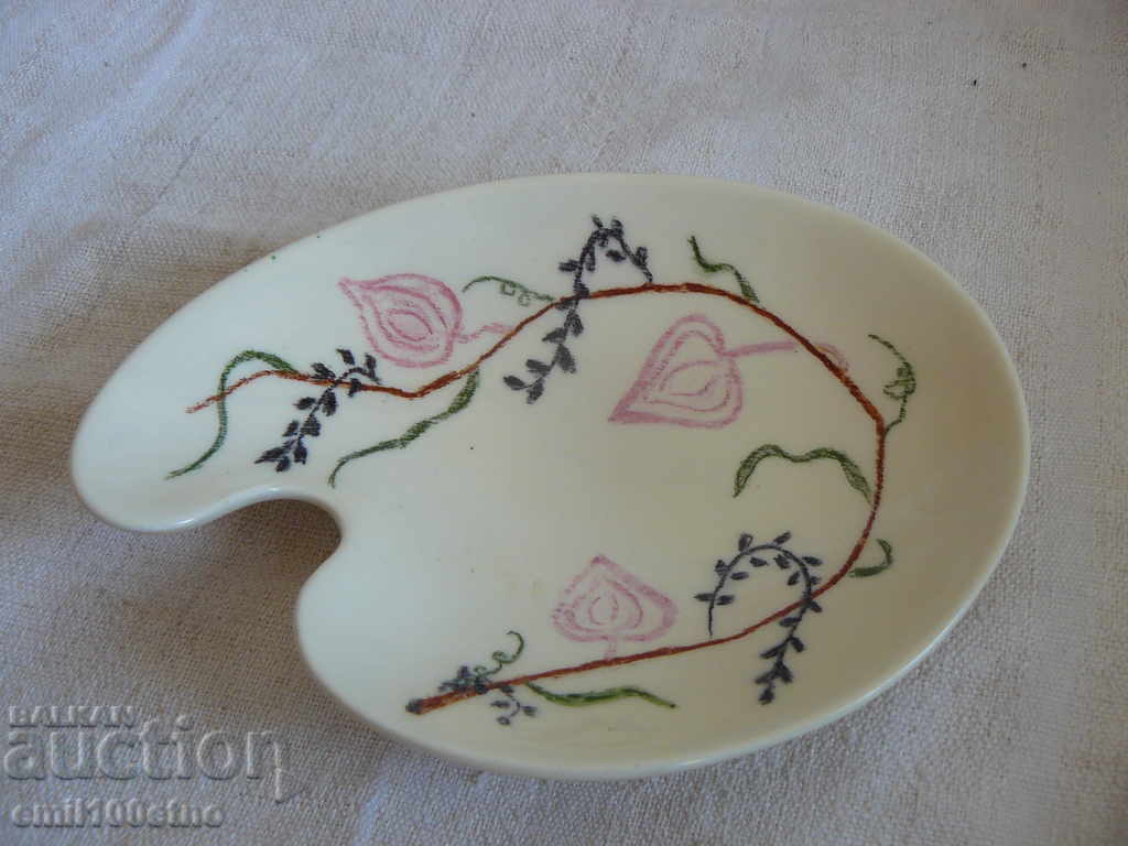 Малка чиния ръчно рисуван порцелан Schaffhauser  Швейцария