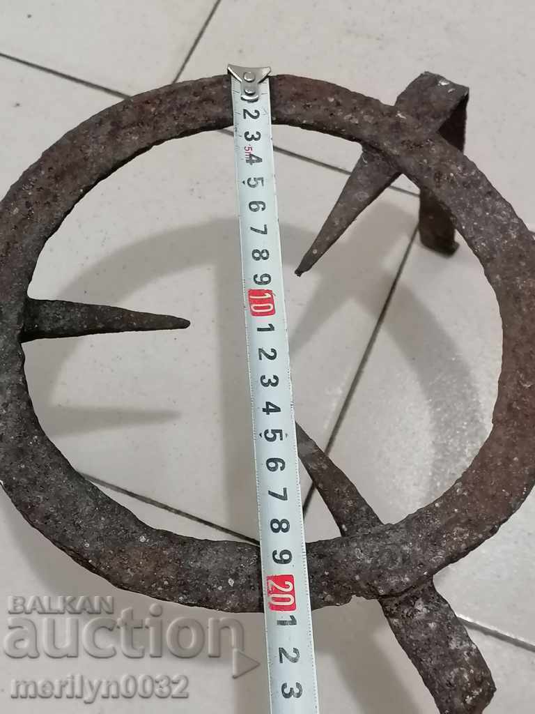 Antique wrought iron stove, hearth, grill, wrought iron - 5