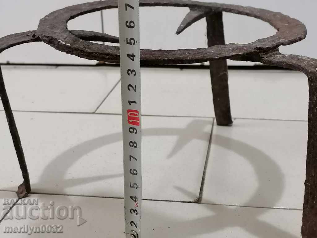 Antique wrought iron stove, hearth, grill, wrought iron - 6