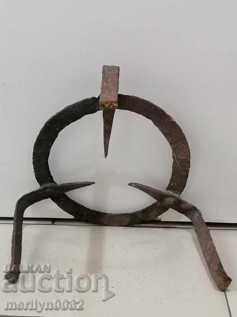 Antique wrought iron stove, hearth, grill, wrought iron - 7