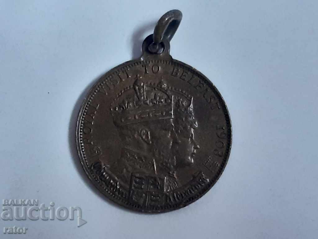 Παλαιό Αγγλικό Μετάλλιο 1903 . Αγγλία, Μεγάλη Βρετανία