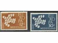 Clean Stamps Europe SEP 1961 from the Netherlands