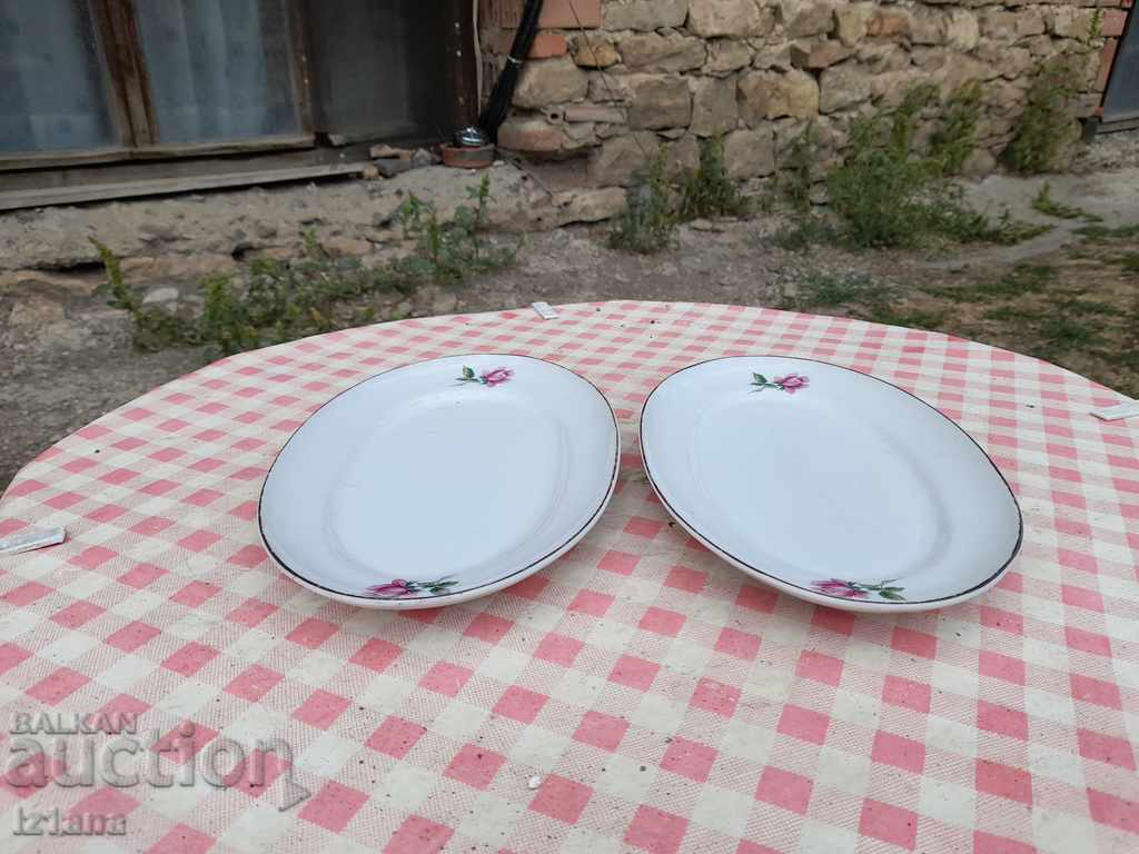 Old porcelain dish, plates